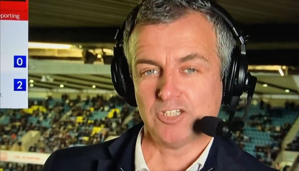 Sky Sports commentator Johnny Phillips had a scathing assessment of the performance