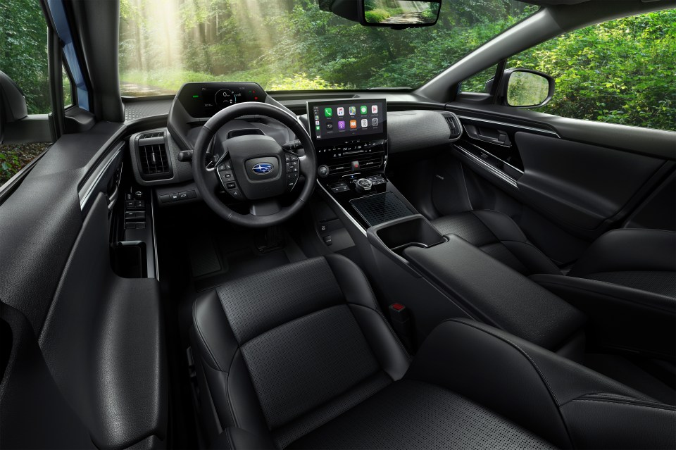 Subaru's quirkily-styled cockpit gave me fun, retro spaceship vibes