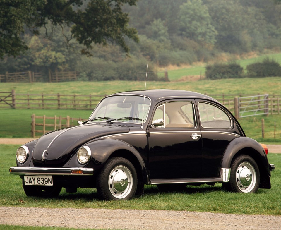 His first car was 1975 VW Beetle (stock image)