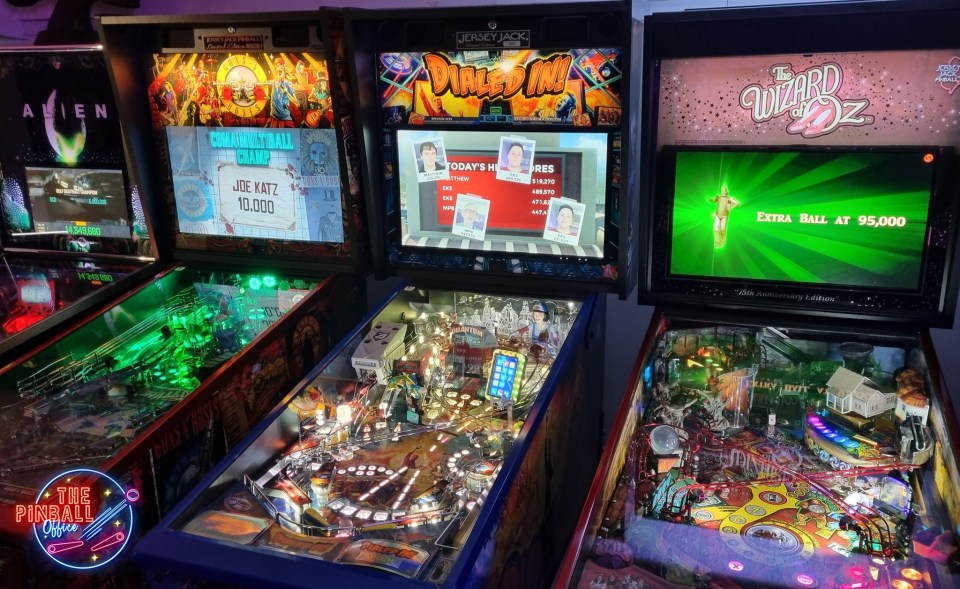 The Pinball Office is available for hire and hosts competitions