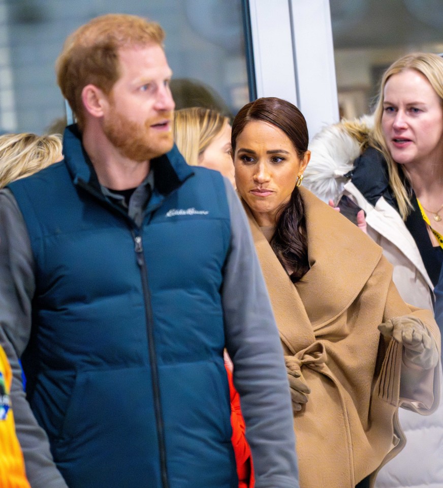 Point de Vue Out Mandatory Credit: Photo by REX/Shutterstock (14351297bt) Prince Harry, Duke of Sussex and Meghan Markle, Duchess of Sussex attending the final day of the One Year to Go Event before the Invictus Games Vancouver Whistler 2025 and go curling at the Vancouver Curling Club at Hillcrest Community Centre in Vancouver, Canada. Prince Harry and Meghan visit One Year to Go event for Invictus Games 2025, day 3, Vancouver, Canada - 16 feb 2024