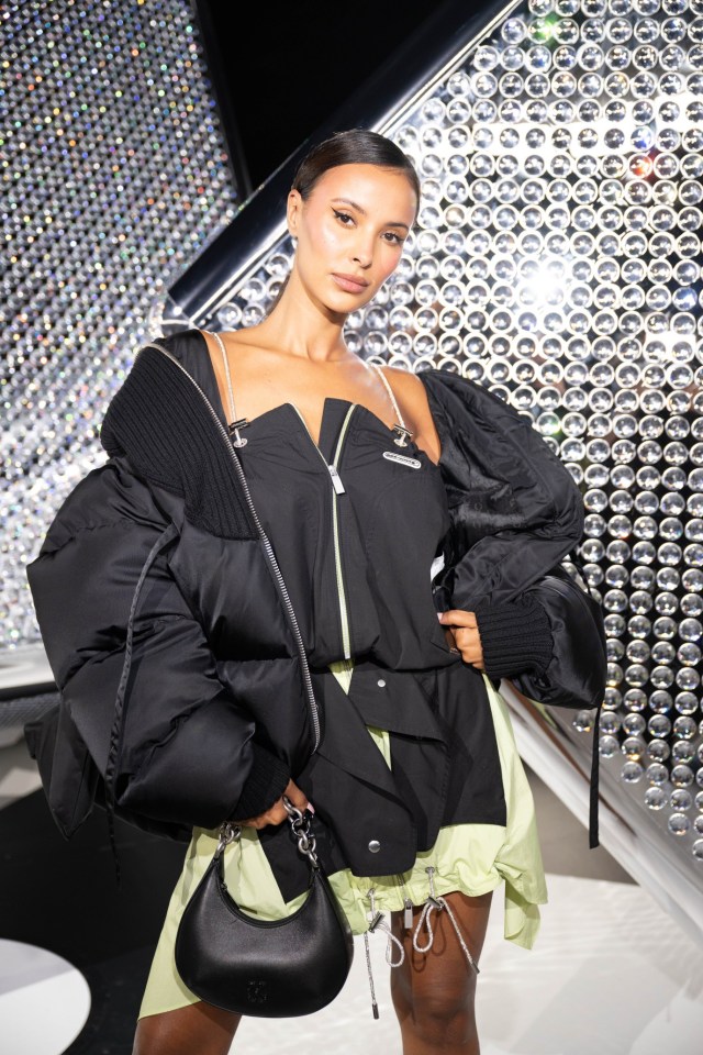 Maya Jama attends the Off-White fashion show in Paris. Pictured: Maya Jama Ref: SPL10778973 290224 NON-EXCLUSIVE Picture by: SplashNews.com Splash News and Pictures USA: 310-525-5808 UK: 020 8126 1009 eamteam@shutterstock.com World Rights,