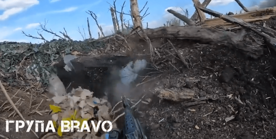 The fighters entered Russian trenches and managed to complete their brutal mission