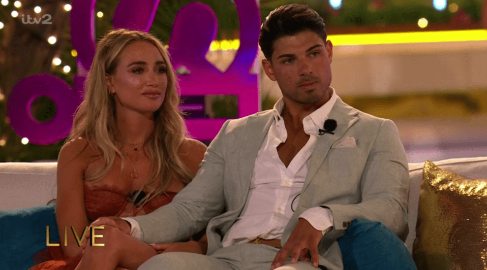 Anton Danyluk and Georgia Harrison came fifth in the Love Island final