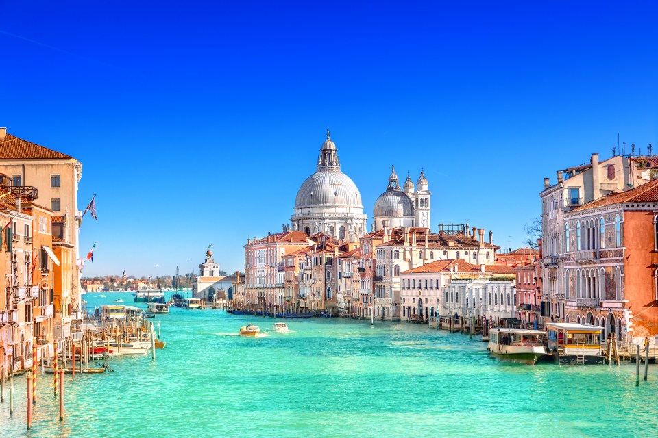 View of Grand Canal and Basilica Santa Maria della Salute in Venice; Shutterstock ID 1316625557; purchase_order: -; job: -; client: -; other: -