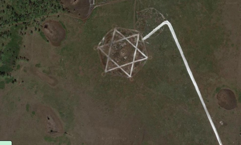 Some people thought a Star of David was on the ground but it turned out to be a training rocket site