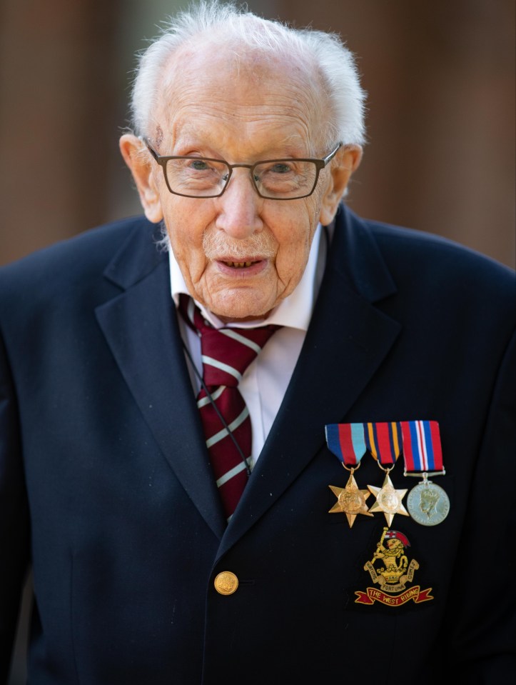 D-Day hero Captain Tom raised millions for the NHS during the first lockdown