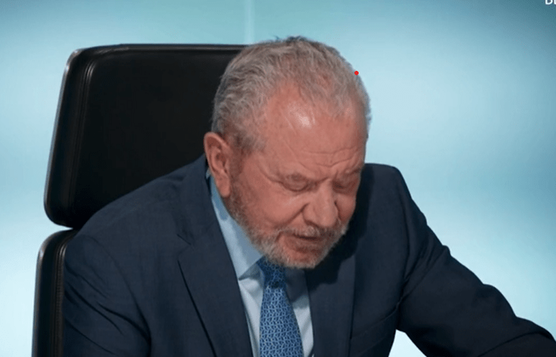 Lord Alan Sugar in full rout on the show, before sending Asif Munaf packing from the show