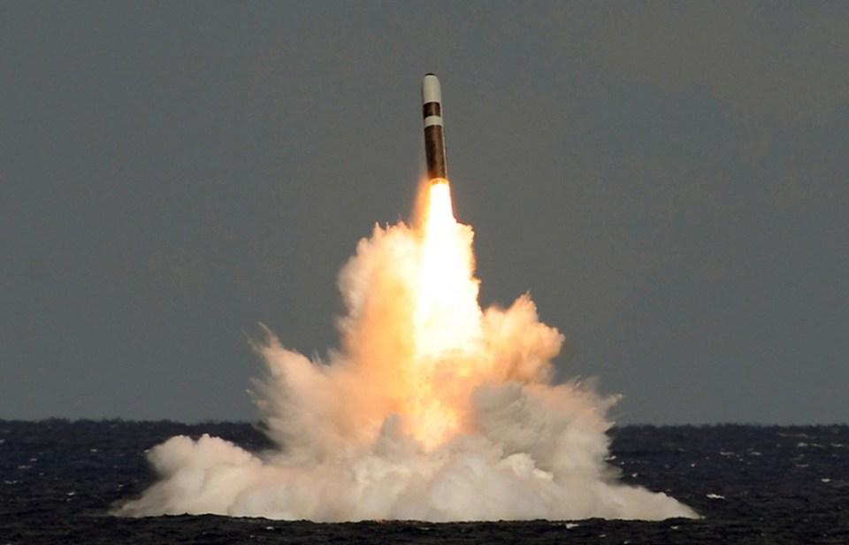 On Tuesday a Trident missile misfired and crashed into the sea