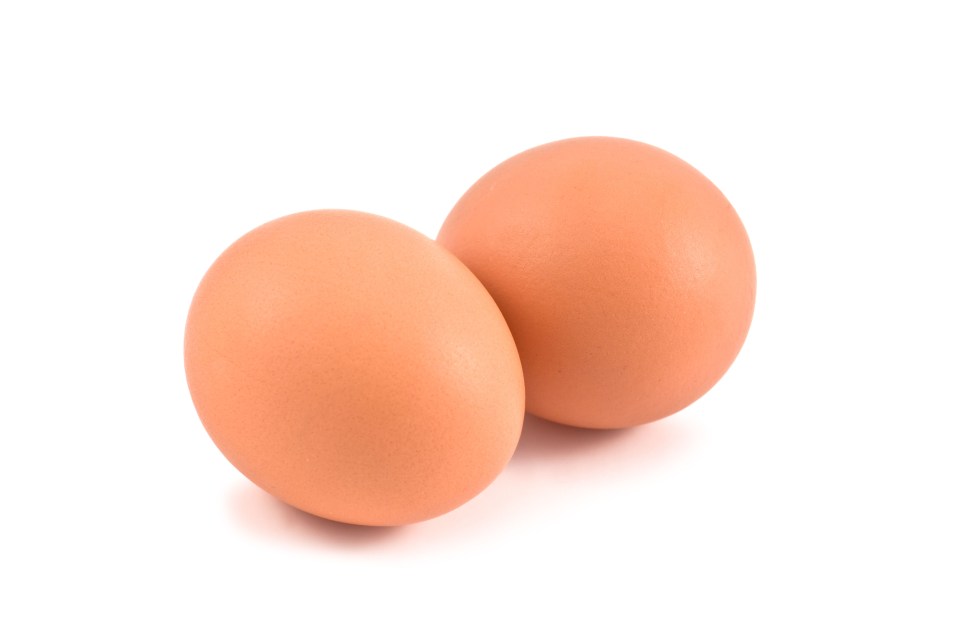 Two large eggs – 80g