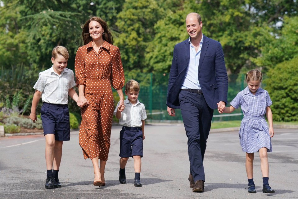 George, 10, Princess Charlotte, eight, and Prince Louis, five, all currently attend Lambrook school