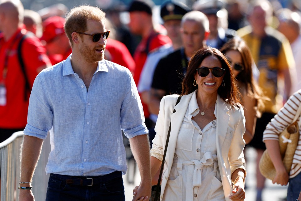 Prince Harry and Meghan at the 2023 Invictus Games