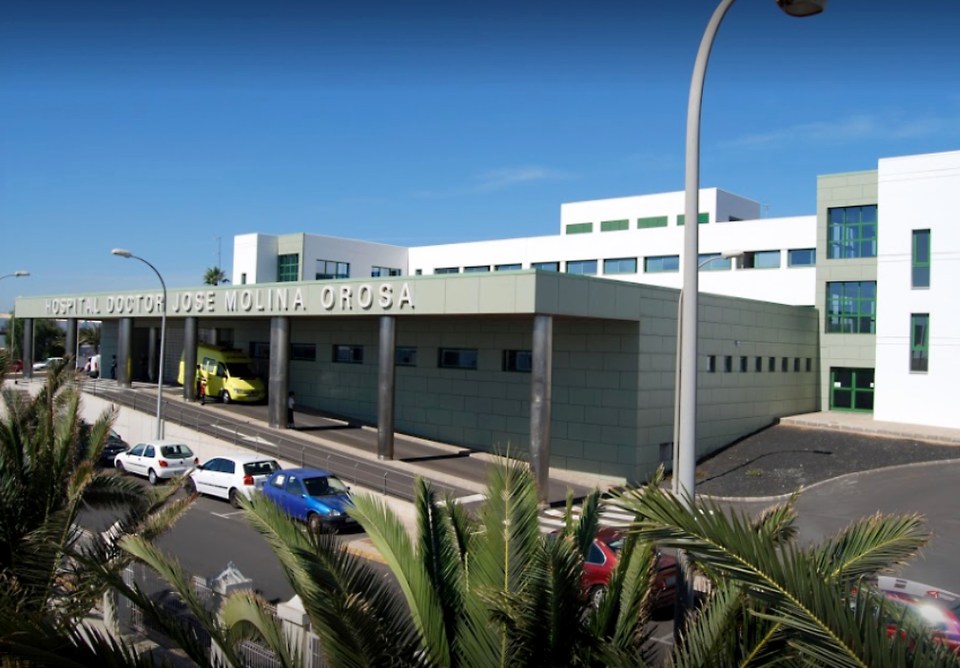 The Brit woman was taken to Jose Molina Orosa Hospital in Lanzarote