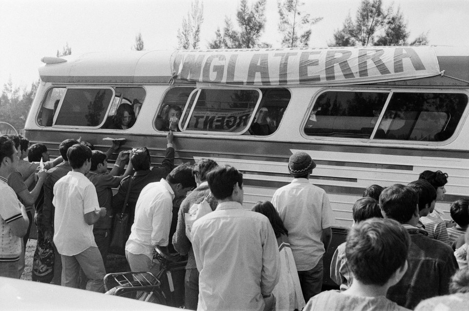 They were mobbed wherever they travelled in Mexico