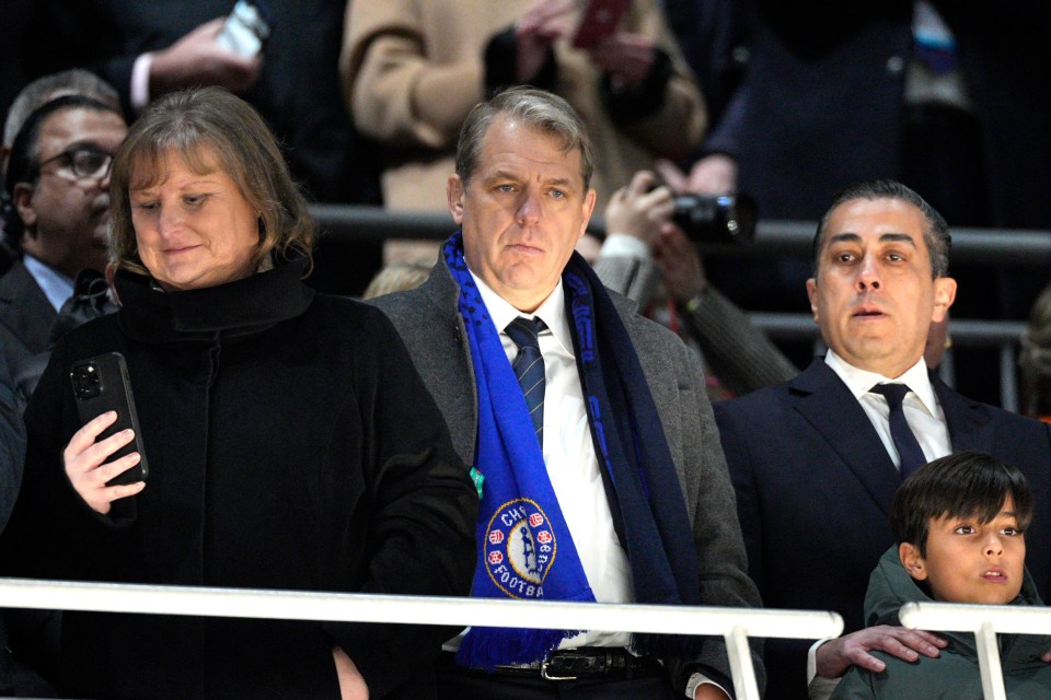 Boehly was watching on from the stand at Wembley