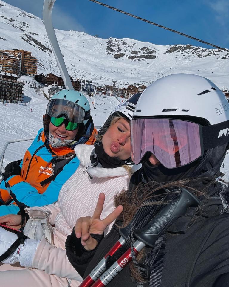 Chloe revealed she nearly died during an accident on the slopes