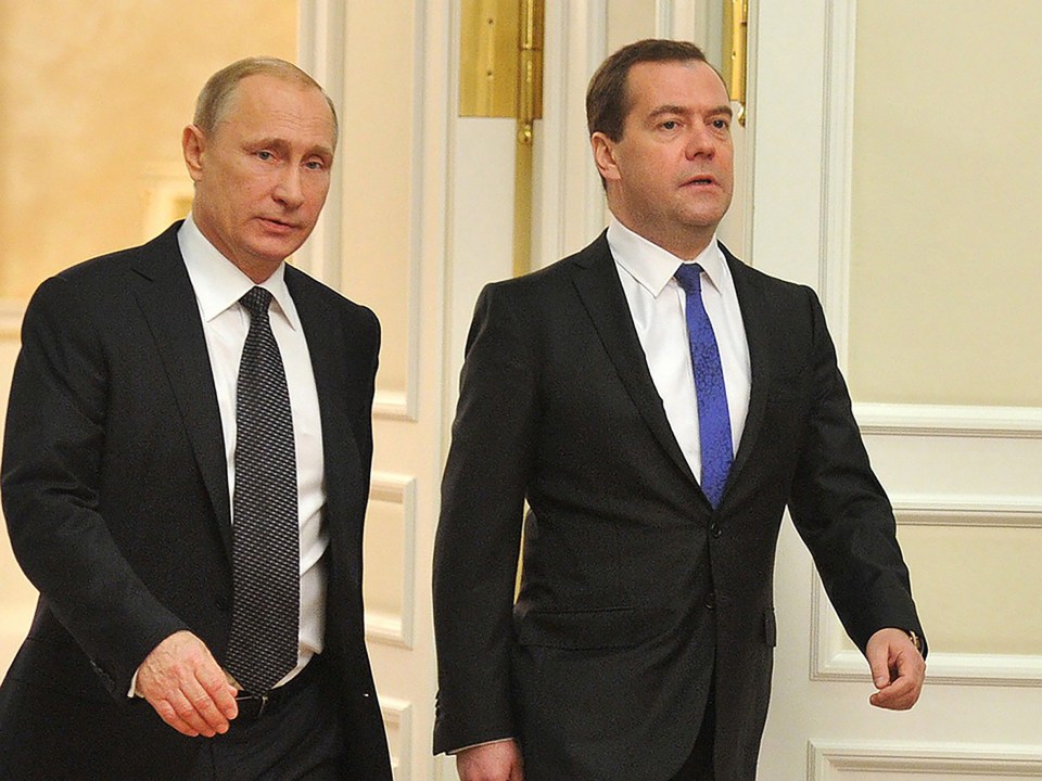 Medvedev, right, is a close ally of dictator Vladimir Putin