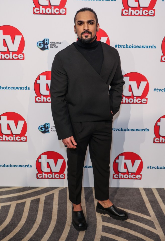 The actor looked dapper as he attend TV Choice Awards at the Hilton Park Lane in London