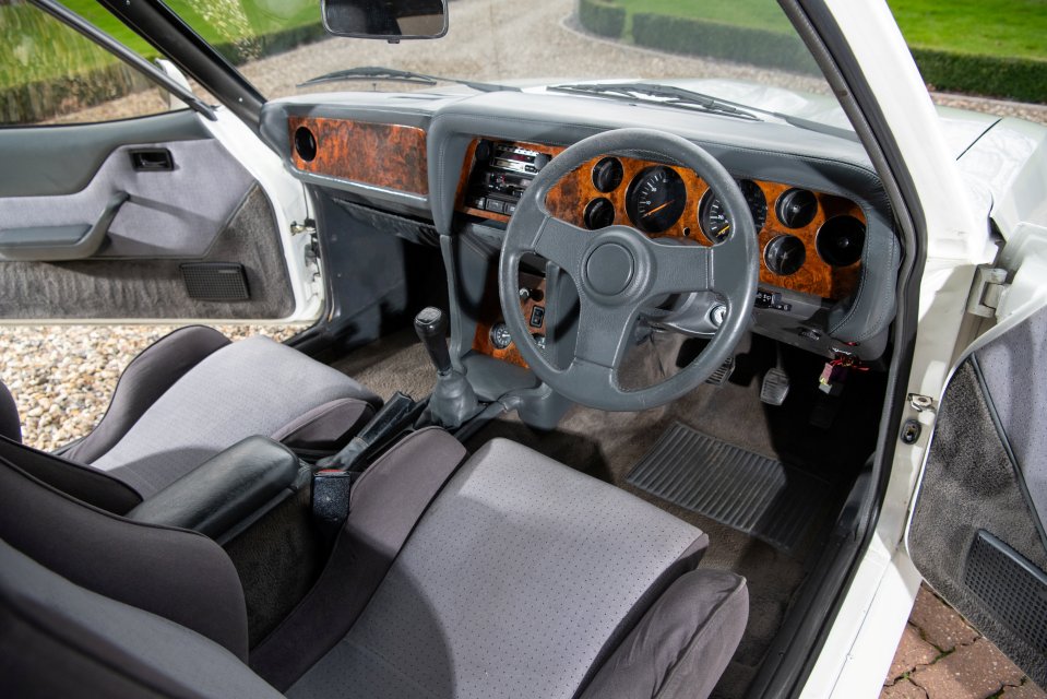 The beautiful new interior of the Ford Capri