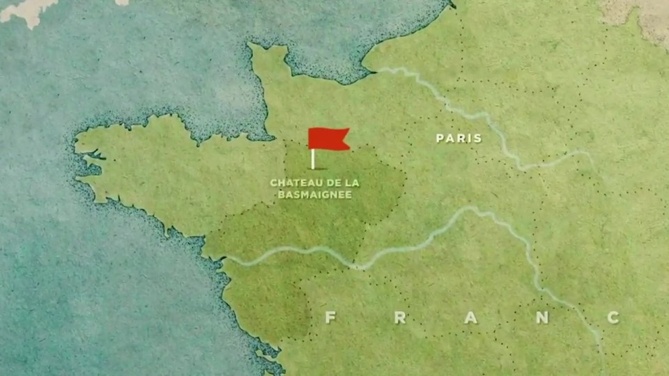 The Army was able to pinpoint Petherick’s address as Chateau de la Basmaignee, in the Loire Valley, when the show aired