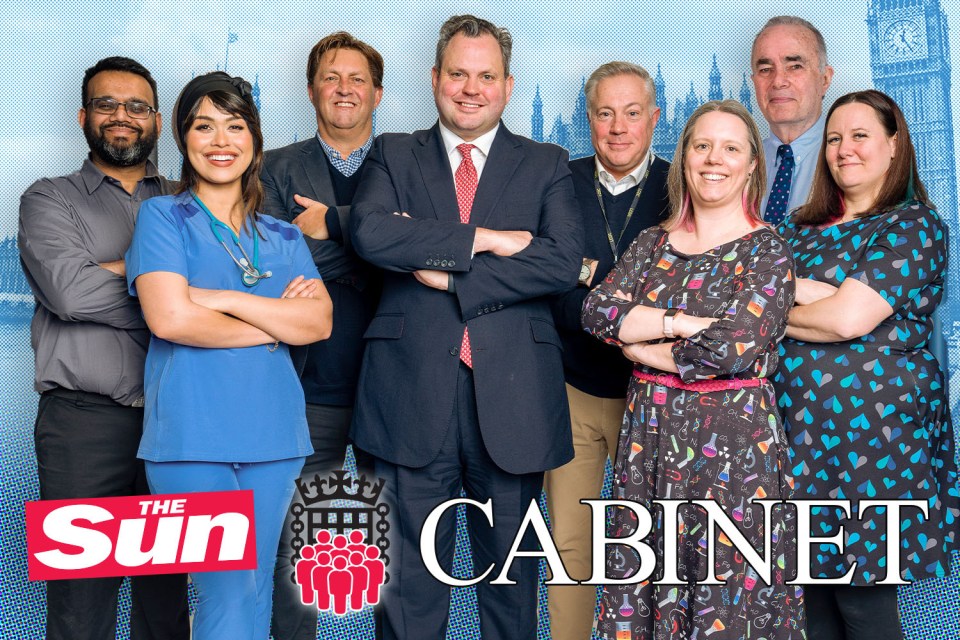 The Sun’s Harry Cole with his Cabinet, made up of readers with real-world experience