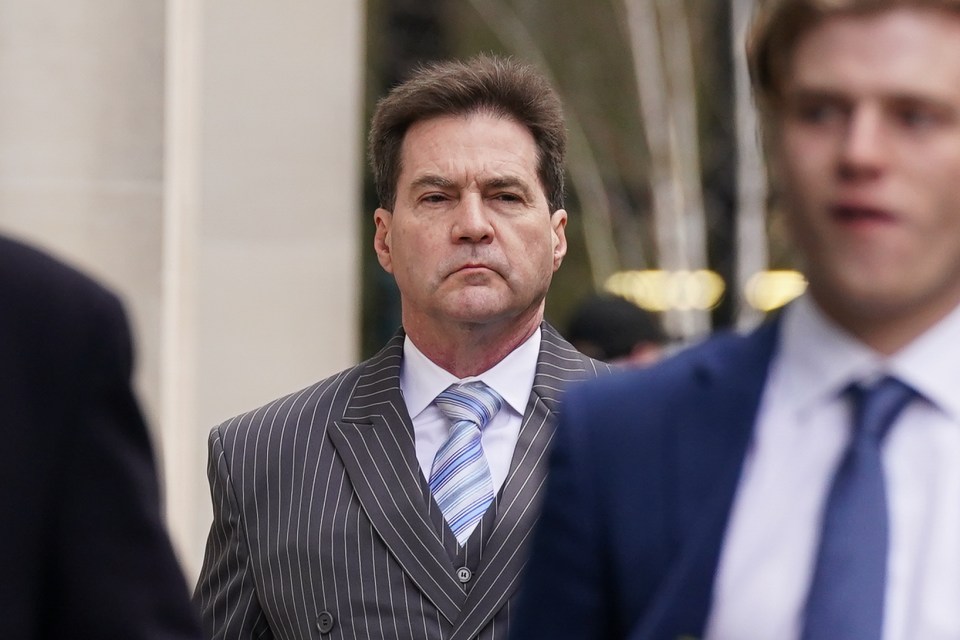 Dr Craig Wright arrives at the High Court in London on Monday