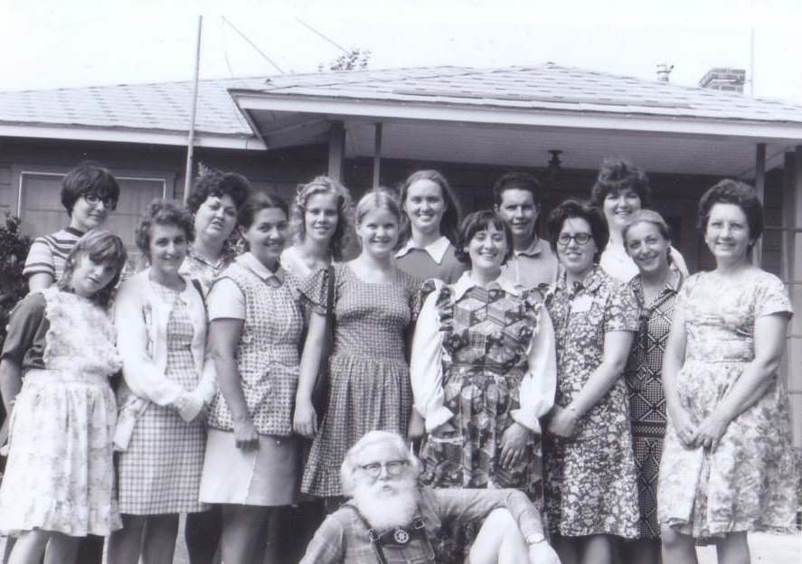 Some cult members from the early days - Vennie's mother is back right