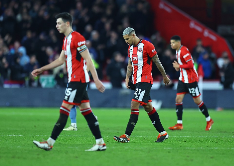 Sheffield United are rock bottom of the Premier League table