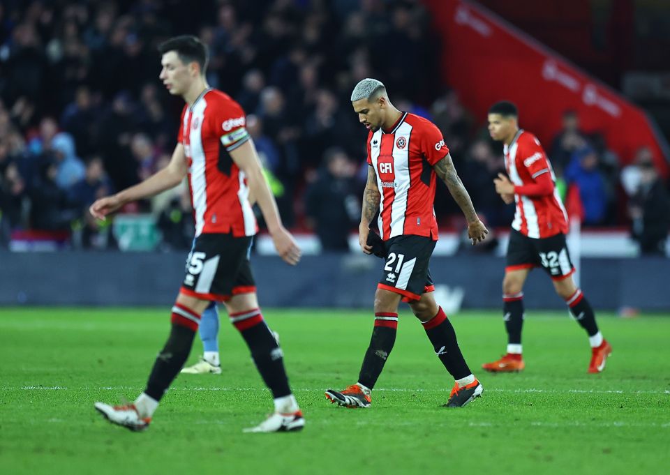 Sheffield United are rock bottom of the Premier League table