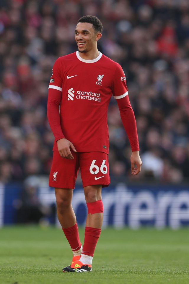 Liverpool star Trent Alexander-Arnold reinjured his knee against Burnley