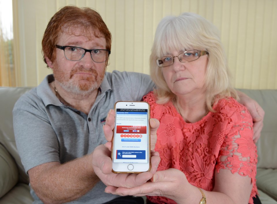 They won a £35million jackpot but an error with their online account has caused issues