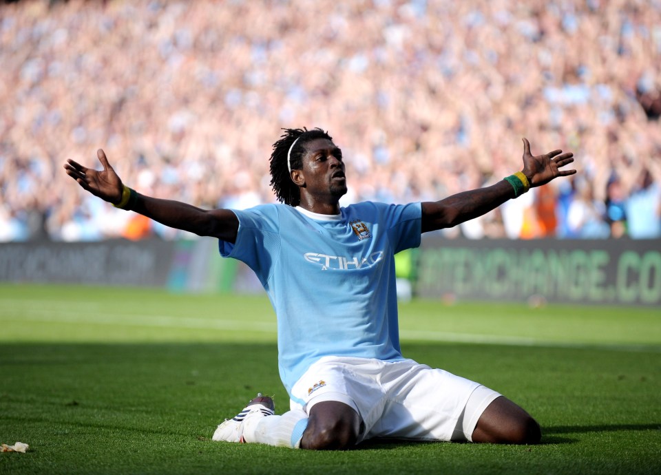 Emmanuel Adebayor became the enemy of Arsenal with this celebration