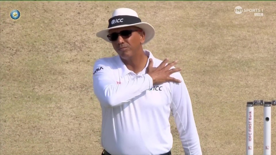 Umpire Joel Wilson gave India a five run penalty