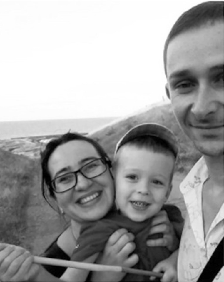 Olga Putyatina, 35, her husband Grigory and their three children were 'burnt alive' in their house during Putin's attack on Kharkiv