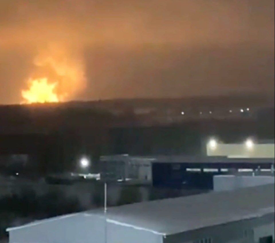 The huge explosion at Russia's Votkinsk Plant on Wednesday night