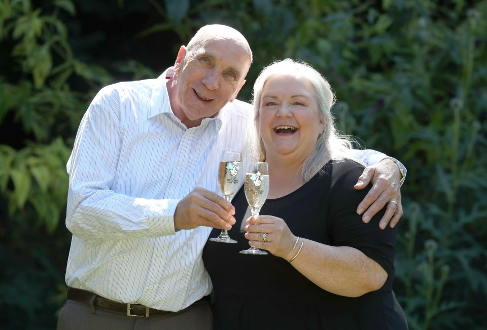 Fred and Lesley Higgins have offered words of wisdom to anyone who might win the lotto