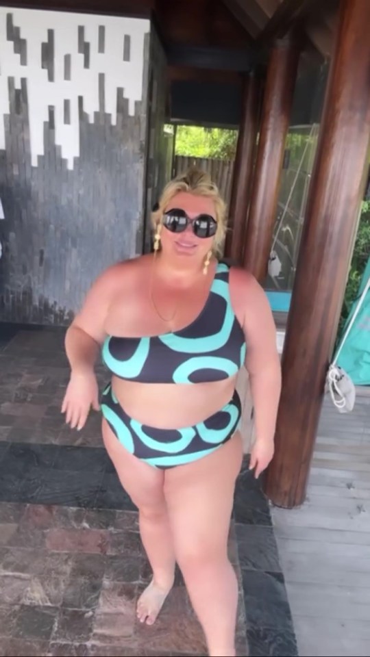 Gemma posed in a bikini as she opened up about a recent set back