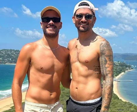 Jesse and Luke pictured at the beach