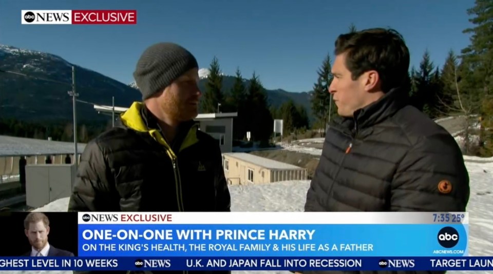 Prince Harry appeared 'awkward' as he was asked about family life, according to a body language expert