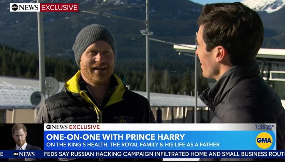 Prince Harry opened up about his father King Charles' health on Good Morning America