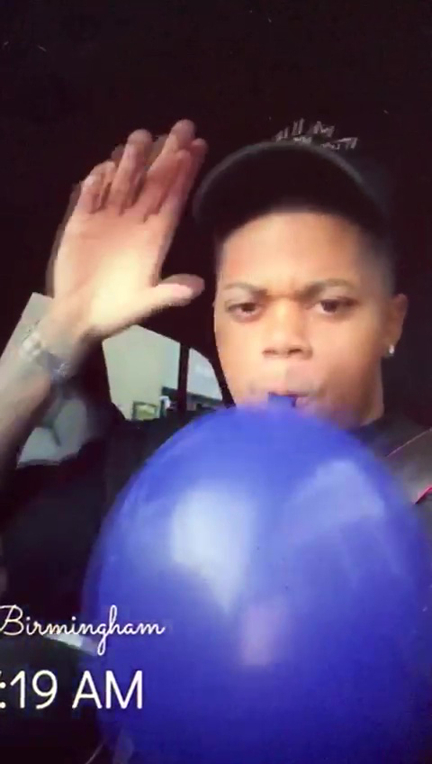 Leon Bailey also filmed himself inhaling in a car after partying all night last March