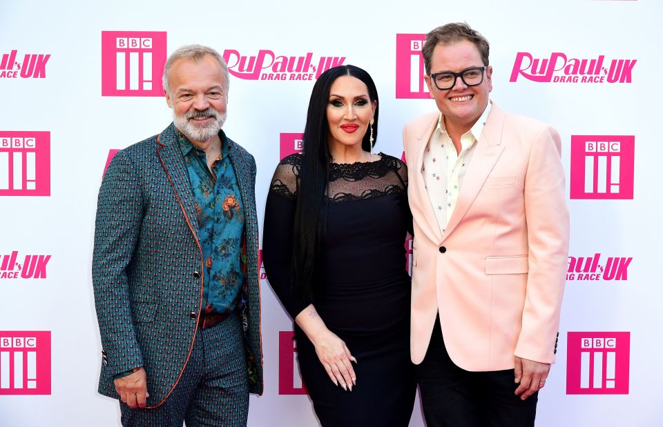 Graham Norton, Michelle Visage and her BBC makeover show co-star Alan Carr are the regular panellists