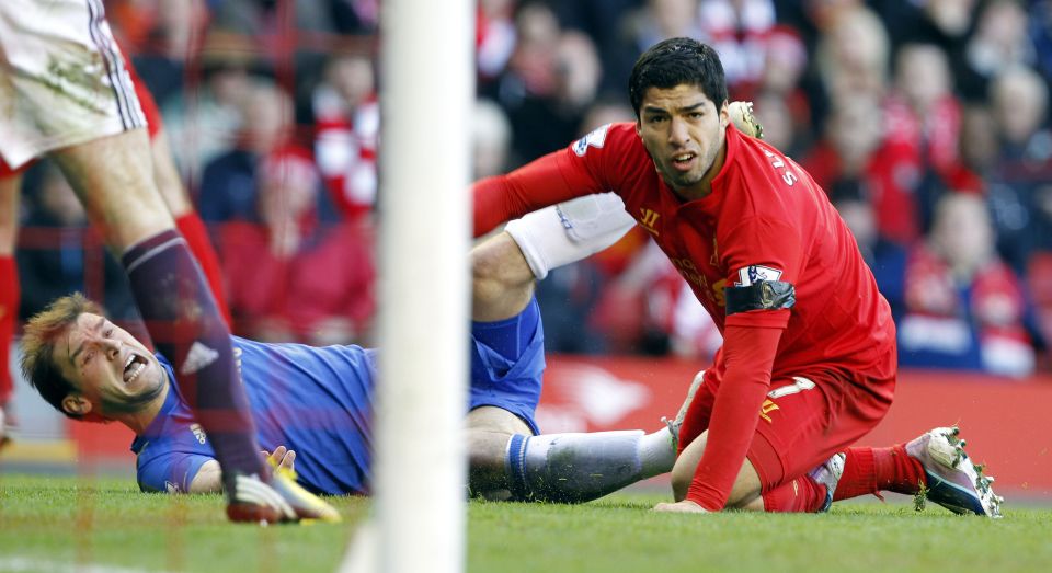 Luis Suarez sunk his teeth into the art of s***housery