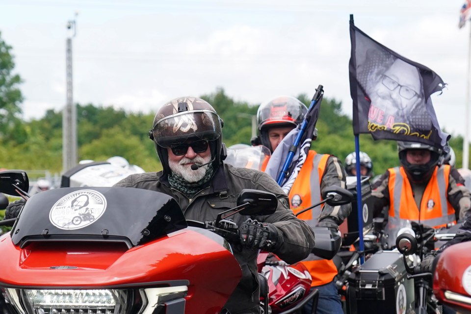 Hairy Biker Si King at the National Motorcycle Museum in Solihull, as he and thousands of others ride from London to Barrow ahead of Dave Day to celebrate the life of Hairy Biker, Dave Myers.