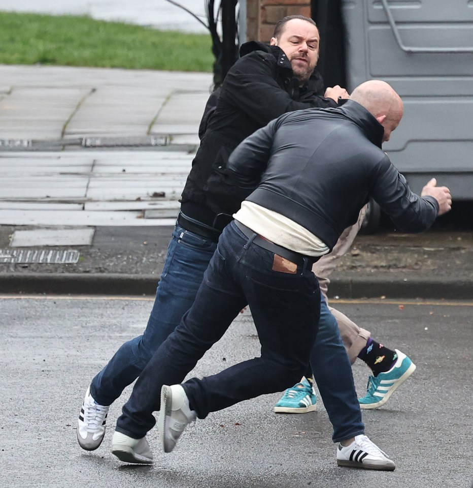 Danny Dyer has been spotted involved in a massive brawl