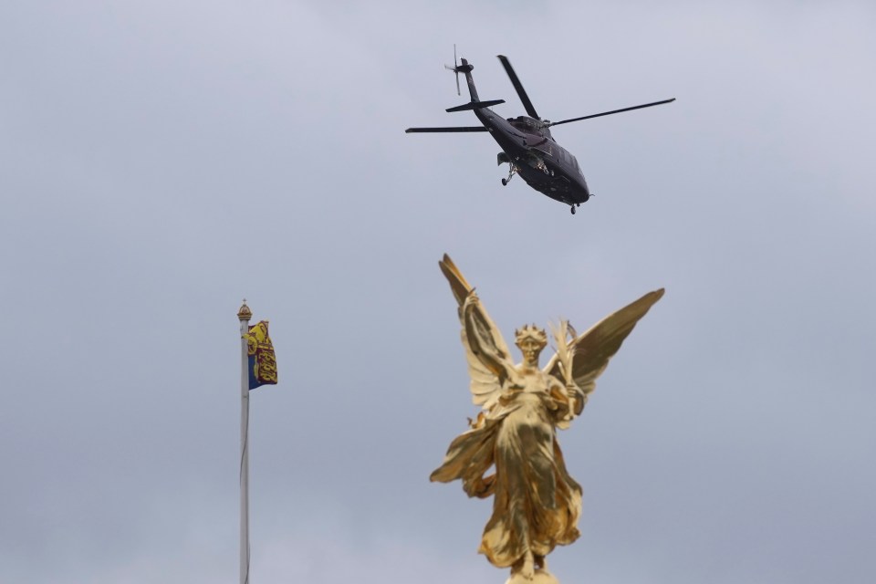 They are being flown by helicopter to Sandringham in Norfolk