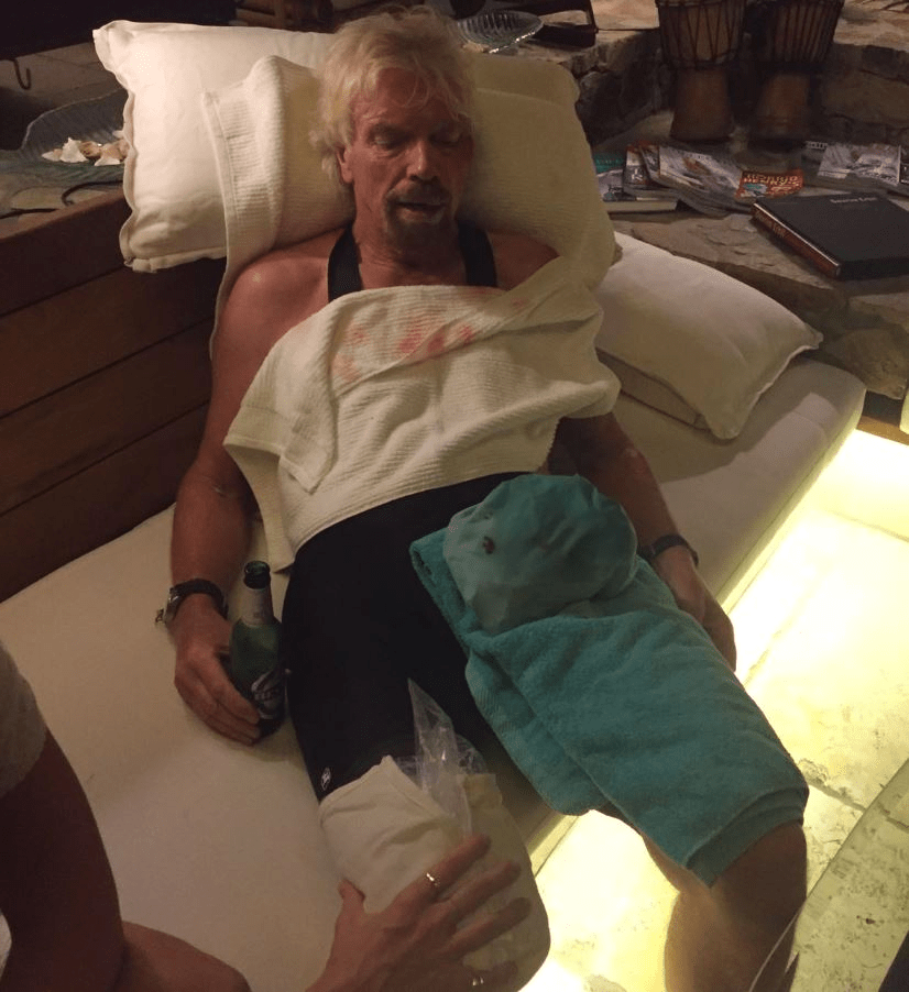 Branson recovering after another crash in 2016