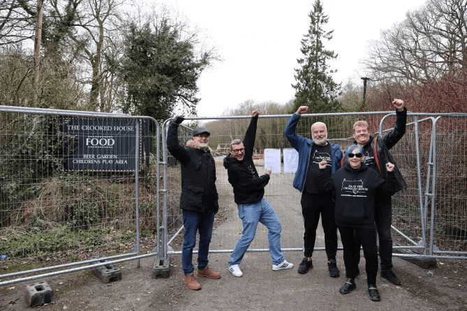 Thrilled campaigners after learning the historic site would have to be restored to its former glory