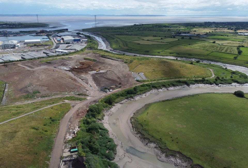 The council rubbish tip in Newport, South Wales