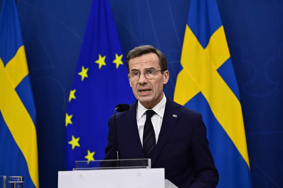 Sweden's Prime Minister Ulf Kristersson yesterday said his country was 'ready to shoulder its responsibility' in defending Europe